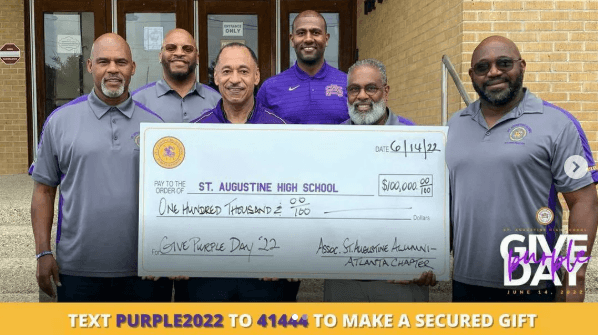Atlanta Chapter Give Purple Day contribution